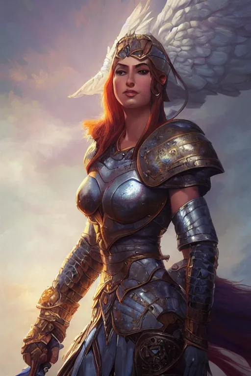 Image similar to amazon valkyrie athena, d & d, fantasy, portrait, highly detailed, headshot, digital painting, trending on artstation, concept art, sharp focus, illustration, art by artgerm and greg rutkowski and magali villeneuve