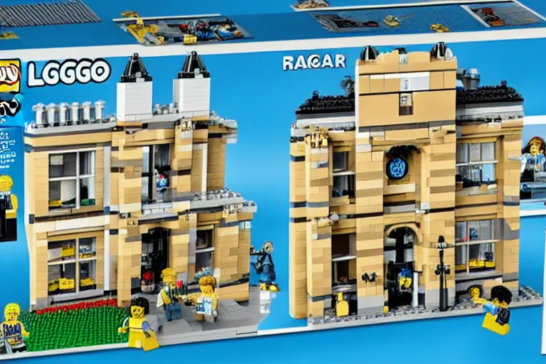 Image similar to mar - a - lago fbi raid lego set