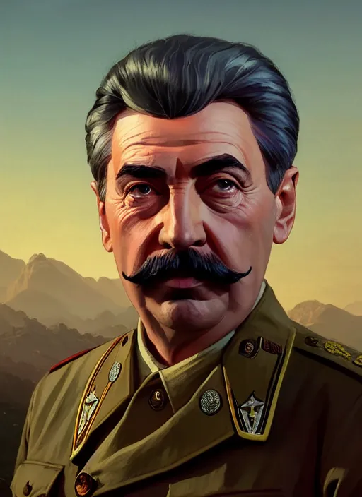 Prompt: highly detailed portrait joseph stalin in gta v, stephen bliss, unreal engine, fantasy art by greg rutkowski, loish, rhads, ferdinand knab, makoto shinkai and lois van baarle, ilya kuvshinov, rossdraws, tom bagshaw, global illumination, radiant light, detailed and intricate environment