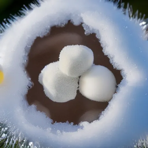 Prompt: eskimos in a glass snowball, 8 k,