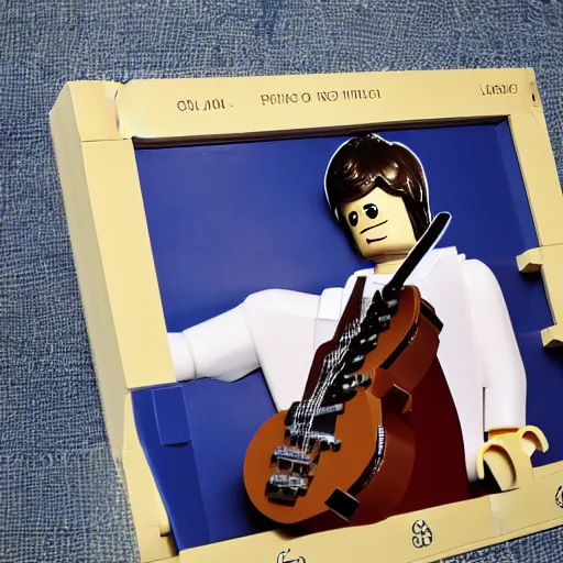 Image similar to a lego paul mccartney