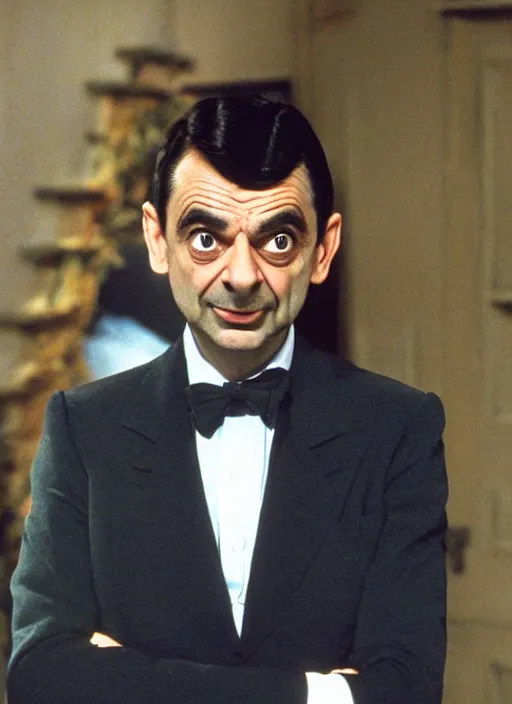 Image similar to mr bean as james bond 0 0 7