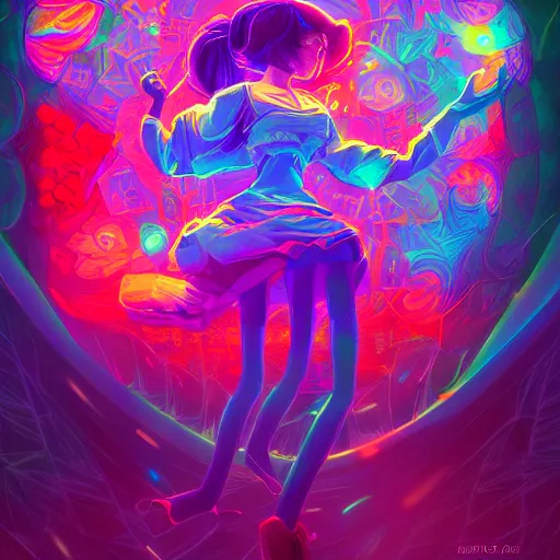 Image similar to skill magic deepdream radiating a glowing aura stuff loot legends stylized digital illustration video game icon artstation lois van baarle, ilya kuvshinov, rossdraws,