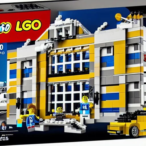 Image similar to ! dream mar a lago fbi raid lego set