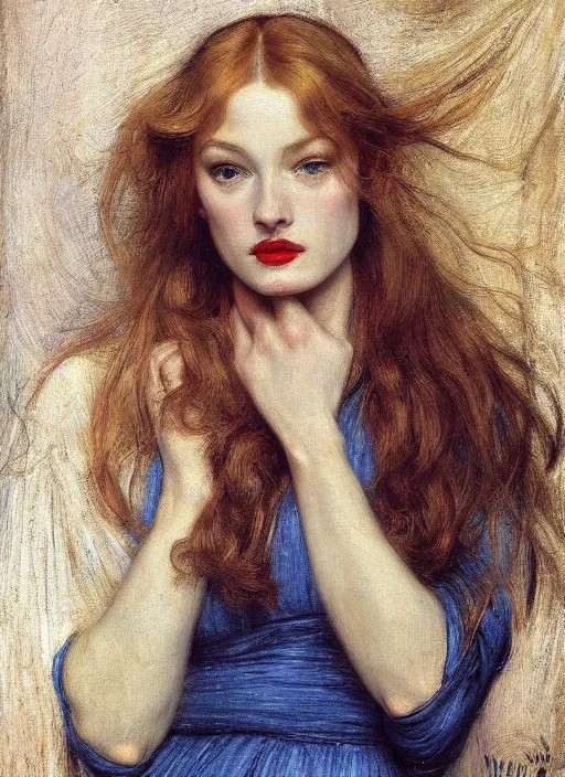 Prompt: a beautiful painting of veronica lake by John Everett Millais and Dante Gabriel Rossetti and John Collier and john william waterhouse, pre-raphaelite, detailed, trending on artstation, hd, masterpiece