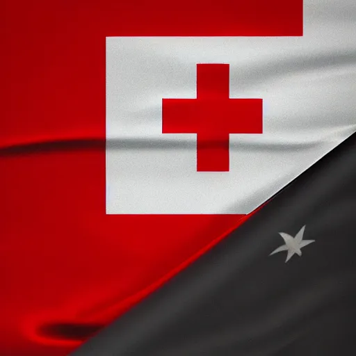 a new flag for a country, mixing Switzerland flag and, Stable Diffusion