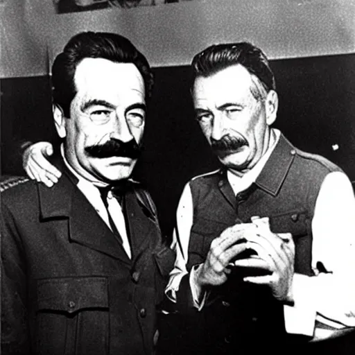 Prompt: picture of stalin and bryan cranston