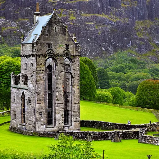 Image similar to st. conan's kirk castle, scotland