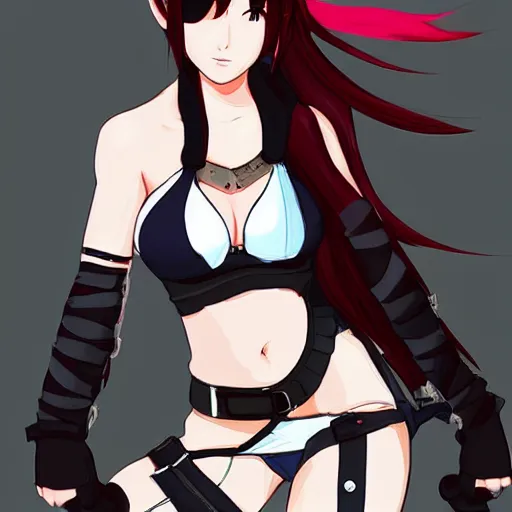 Image similar to high quality art of tifa lockhart in harajuku fashion, trending on artstartion