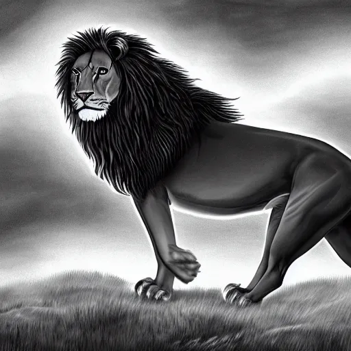 Image similar to A giant lion beast by Adams Arthur