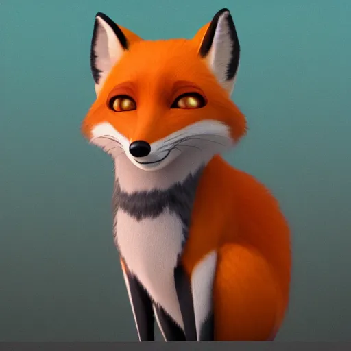 Prompt: [ ßred fox, in the style of pixar, character art, movie still