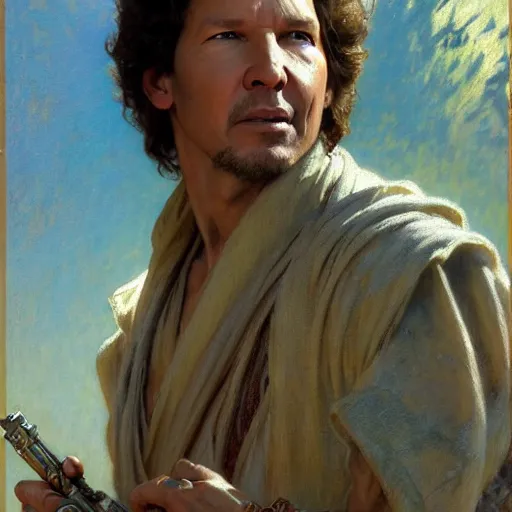 Image similar to neil breen as a jedi highly detailed painting by gaston bussiere, craig mullins, j. c. leyendecker, alphonse mucha 8 k