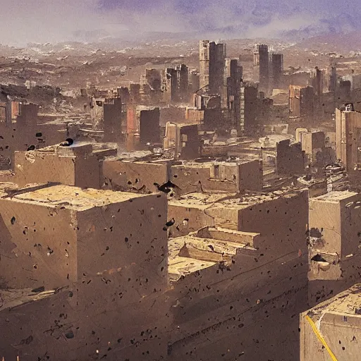 Prompt: the city of erbil by greg rutkowski