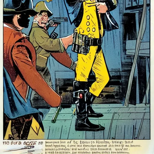 Prompt: hugo pratt comic book of donal duck killing pirates with a gun