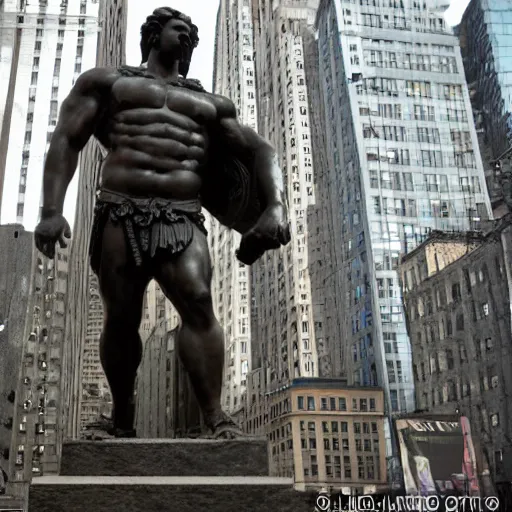 Image similar to Hercules in new york, in russia