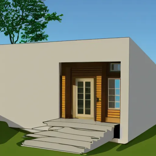 Image similar to blueprint of a small house architecture textbook illustration