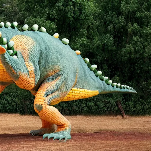 Image similar to dinosaur looks like a corn, hd,