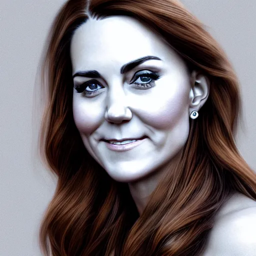 Prompt: hyperrealist portrait of kate middleton as lady godiva, photo realistic, dynamic lighting, artstation, poster, volumetric lighting, very detailed faces, 4 k, award winning