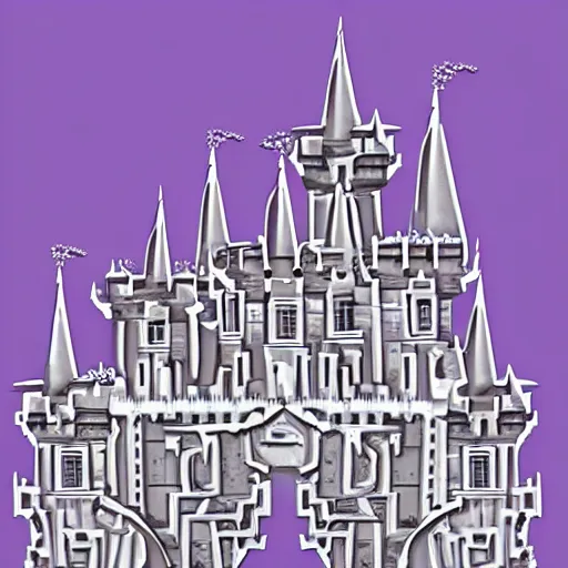 Image similar to fractal castle