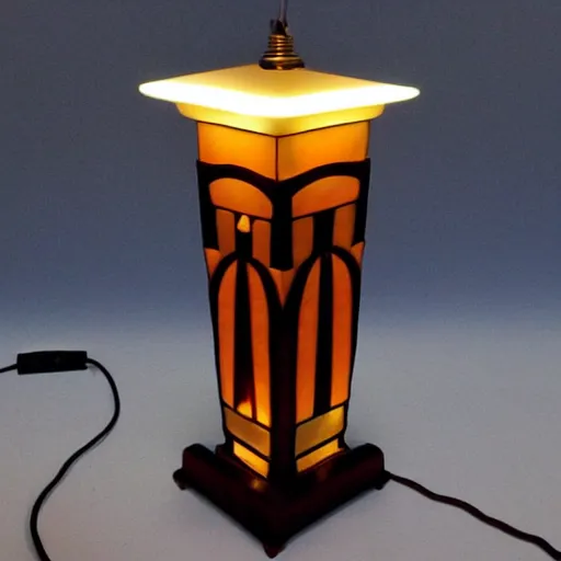 Image similar to art deco design for a lamp shade