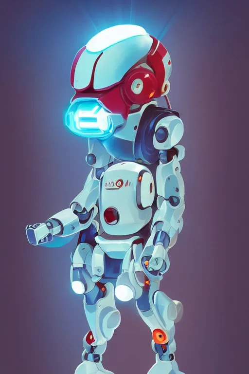 Image similar to metabots medabots medarotto medarot robot minimalist comics helmet mask neon cybereye, behance hd by jesper ejsing, by rhads, makoto shinkai and lois van baarle, ilya kuvshinov, rossdraws global illumination ray tracing hdr radiating a glowing aura