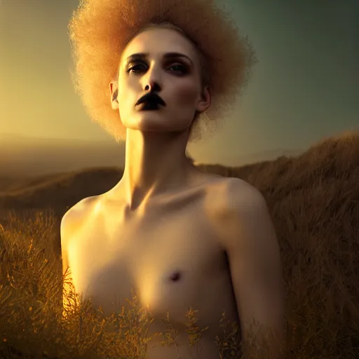 Image similar to photographic portrait of a stunningly beautiful gothic hermetic order of the golden dawn female in soft dreamy light at sunset, contemporary fashion shoot, by edward robert hughes, annie leibovitz and steve mccurry, david lazar, jimmy nelsson, breathtaking, 8 k resolution, extremely detailed, beautiful, establishing shot, artistic, hyperrealistic, beautiful face, octane render