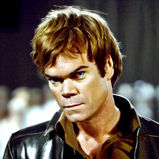 Image similar to dexter morgan as jareth in the labyrinth movie still