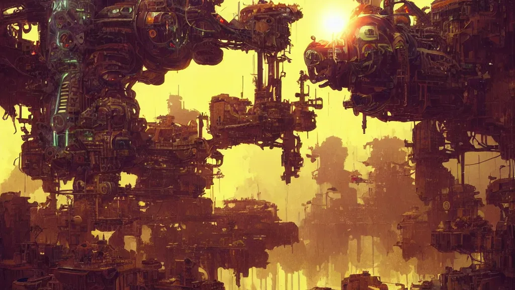 Prompt: a machine conjuring!!! an image!!! from noise!!!, by chris foss, marc simonetti, greg rutkowski, and diego gisbert llorens, cinematic closeup!!, colorful, intricate, clean, hopeful, 8 k render, volumetric lighting