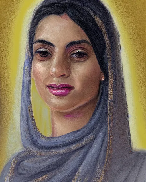 Image similar to an award winning portrait of the beautiful sherazade by rafael