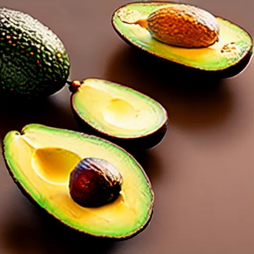 Prompt: a table in the form of avacado