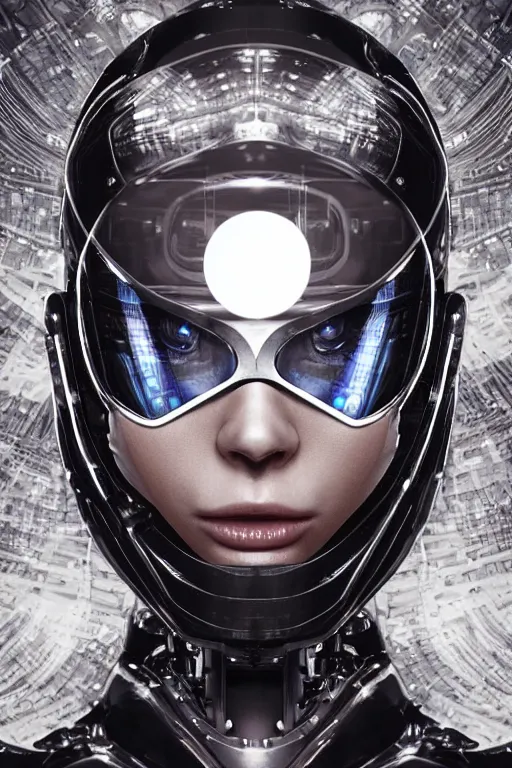 Image similar to chrome futuristic cyborg with a face made of pixels on a black screen for a head, diffuse lighting, fantasy, intricate, elegant, highly detailed, lifelike, photorealistic, digital painting, artstation, illustration, concept art, smooth, sharp focus, art by John Collier and Albert Aublet and Krenz Cushart and Artem Demura and Alphonse Mucha