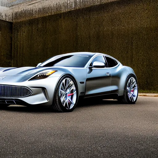 Image similar to new vehicle, wide body, intricate, elegant, highly detailed, smooth, sharp focus, art style from Henrik Fisker and Bruce Kaiser and Scott Robertson and Dmitry Mazurkevich and Doruk Erdem and Jon Sibal