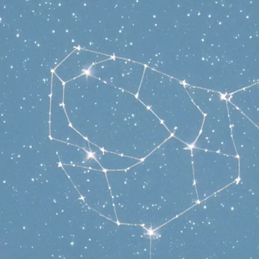 Image similar to A constellation that resembles Michael Jackson