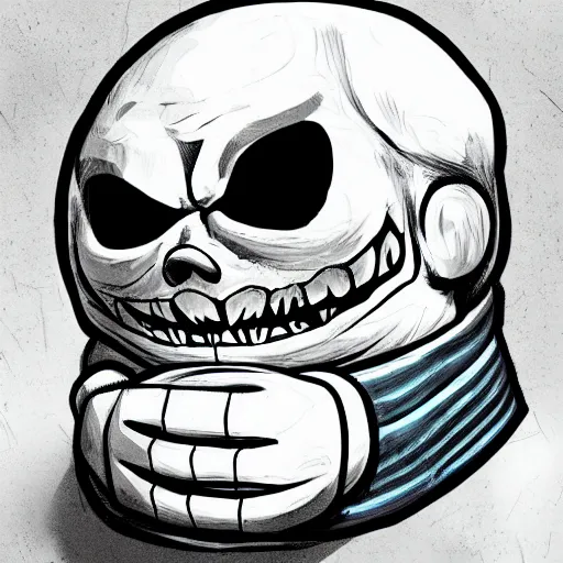 unfinished horror sans drawing by coco on Dribbble