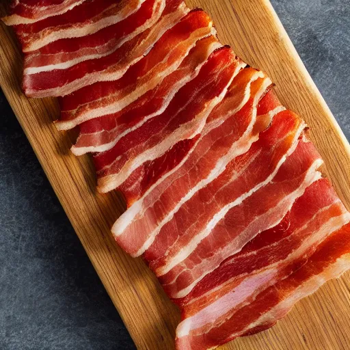 Image similar to picture of italian style bacon, 4 k, well lit