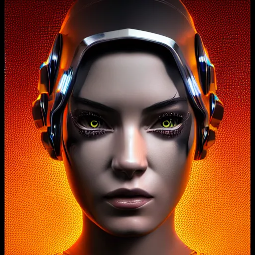 Prompt: beautiful angry cybernetic goddess, symmetrical, cinematic, hyper realism, high detail, octane render, 8k