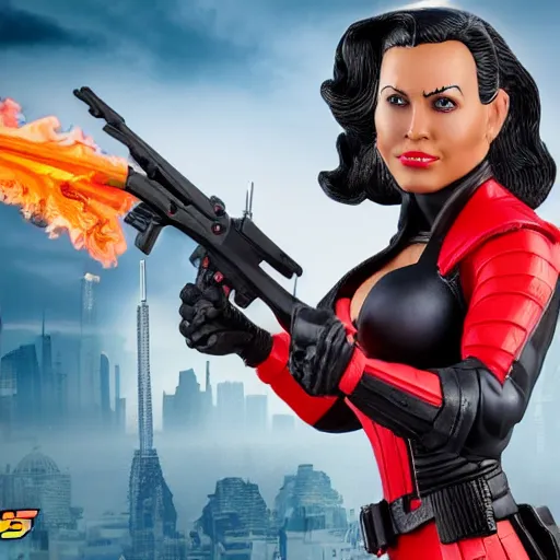 Prompt: the baroness from hasbro g. i joe, 8 k hyperdetailed, photo realistic