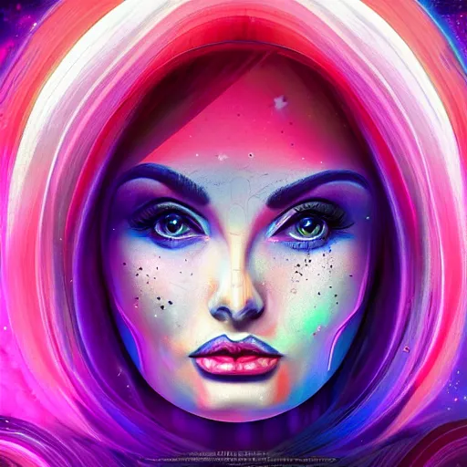 Image similar to cinemati, epic, kim petras psychedelic album cover, out of this world, interdimensional, artstation, cgsociety