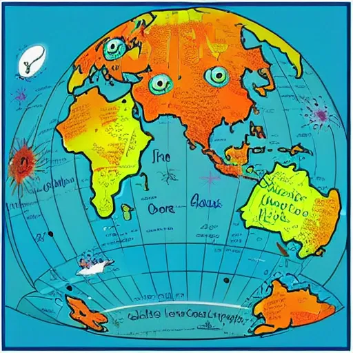 Image similar to a cartography of squishy monster continents