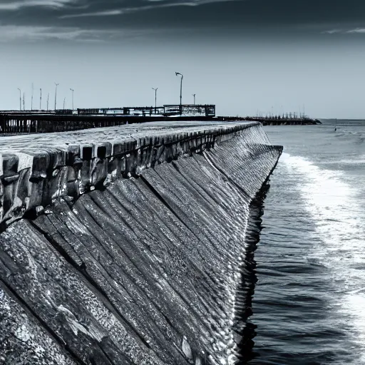 Image similar to detailed photo of the galveston sea wall