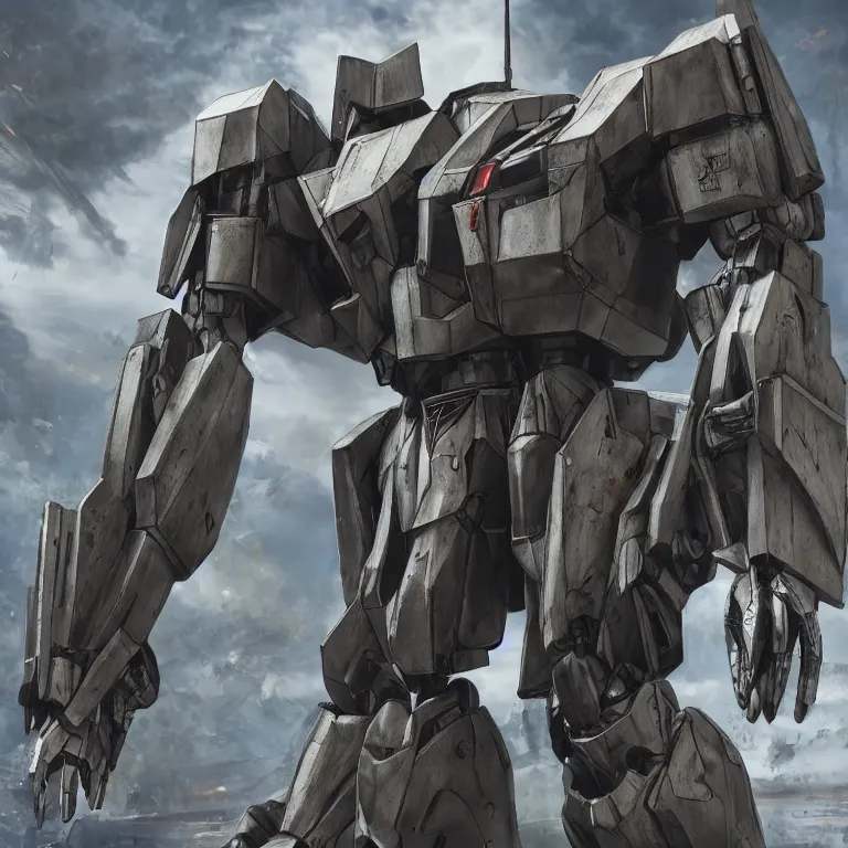 Image similar to video game play, full body armored core mecha by fujioka kenki, armored core style mecha, hyper realistic, hyper detailed, 8 k, octane render, unreal engine, ray tracing