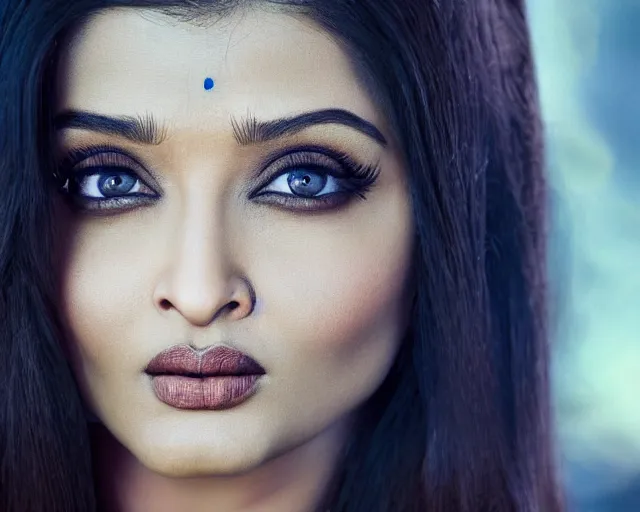 Image similar to a photo of aishwarya rai as a minions, hyper realistic face, beautiful eyes, cinematic, long shot, hyper detailed, 8 5 mm photograph, 8 k resolution, film still, sharp lens, wide lens