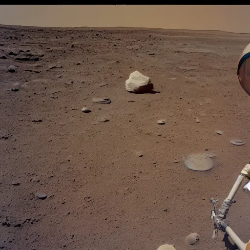 Prompt: neil armstrong planting the flag on mars