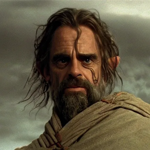 Prompt: jeremy irons as sauruman in lord of the rings cinematic screencap movie