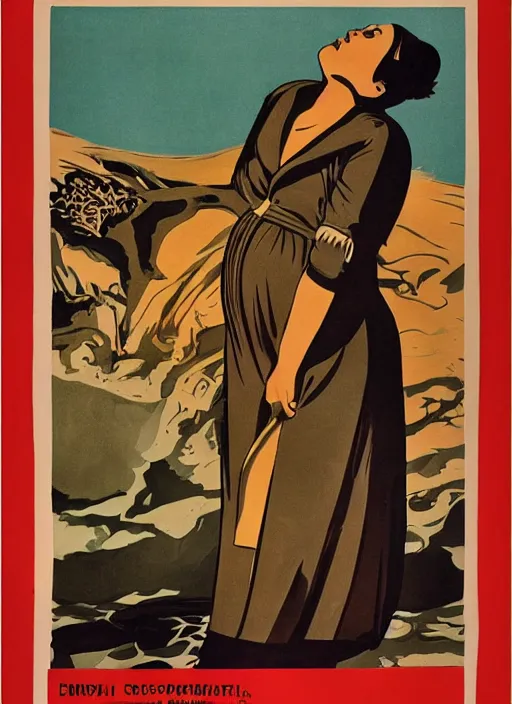 Prompt: a detailed and complex, highly detailed, concept art, anti - pregnancy, soviet propaganda poster depicting a pregnant woman