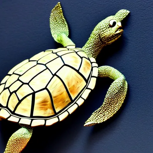 Image similar to artistic wire sculpture of a turtle highly detailed museum piece