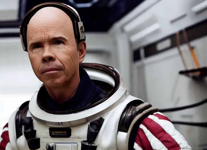 Image similar to film still of Clint Howard as Cooper in Interstellar, 4k