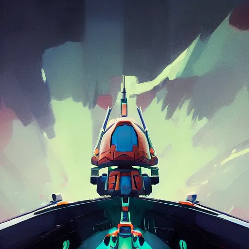 Image similar to detailed painting of android submarine evangelion gundam by sergey kolesov, beeple, nekro, pascal blanche, rhads. in style of colorful comic noir illustration, symmetry, sci fi, hyper detailed. octane render. realistic. trending on artstation