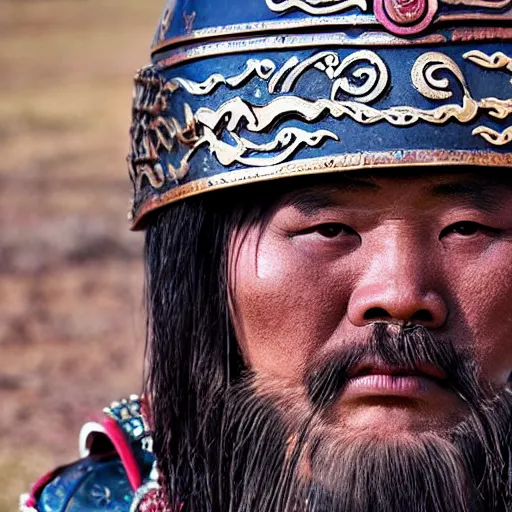 Image similar to tula the mongolian warrior plunderer from ancient lands of taran