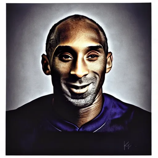 Image similar to portrait of kobe bryant, wrinkled, in his 7 0 s. photograph